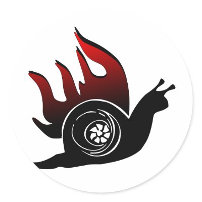 Boost Snail Sticker by drivehardgear