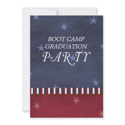 Boot Camp Graduation Party Invitation by cowboyannie