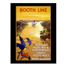 Booth Line to Portugal Madeira Post Cards