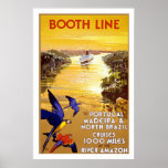 " Booth Line" Vintage Travel Poster
