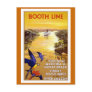 " Booth Line" Vintage Travel Poster Postcard