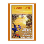 " Booth Line" Vintage Travel Poster postcards