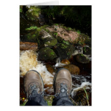 "Boots at Linhope Spout, Ingram Valley" Greeting Card
