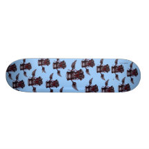 Boots with wings graphic art skateboard design