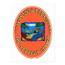 Booze and Babes Postcards