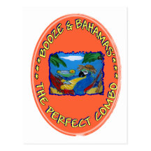 Booze and Bahamas Post Cards