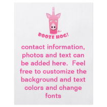 BOOZE HOG PROMOTIONAL FLYER