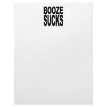 Booze Sucks Customized Letterhead