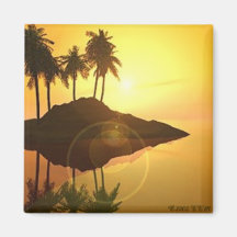 Bora Bora Fridge Magnet