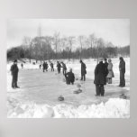 Bordage dans la copie du Central Park NYC Affiches