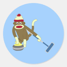 Bordage olympique de singe de chaussette adhésif rond