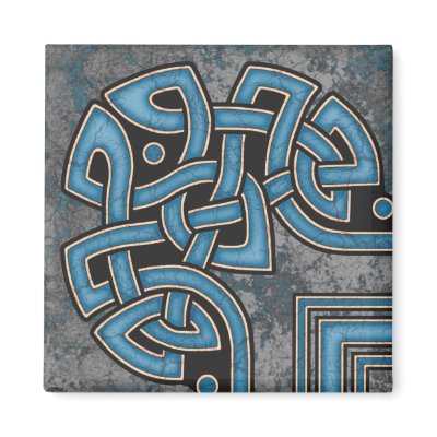 Border A, Blue Corner Magnet by Ars_Celtica
