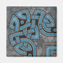 Border A, Blue Corner Magnet