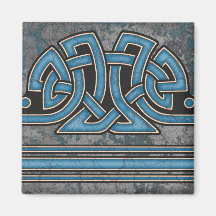 Border A, Blue Straight Magnet