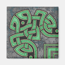 Border A, Green Corner Magnet