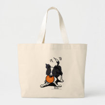 Border Collie at Play Tote Bags