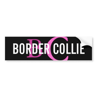 Border Collie Breed Monogram Design by FCACshelter