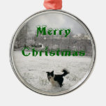 Border Collie Christmas Ornament