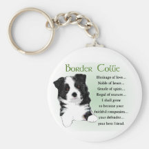 Border Collie Gifts Keychain