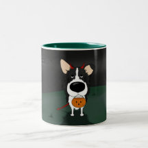 Border Collie Halloween Mugs