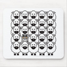 Border Collie in the Sheep Mousepad