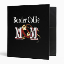 Border Collie Mom 3 Ring Binders