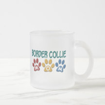 BORDER COLLIE MOM Paw Print 1 Coffee Mug
