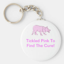Border Collie Pink Dog Keychain