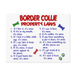 BORDER COLLIE Property Laws 2 Postcard