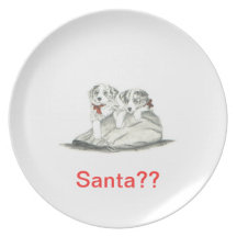Border Collie Puppies Plate