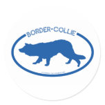 Border Collie Silhouette Sticker
