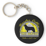 Border Collie Taxi Service Keychain