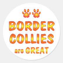Border Collies are Great Stickers