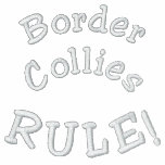 Border Collies Rule Embroidered Ladies T Shirt