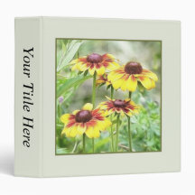 Border Garden Rudbeckias 3 Ring Binder