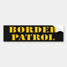 BORDER PATROL  (v180) Bumper Stickers