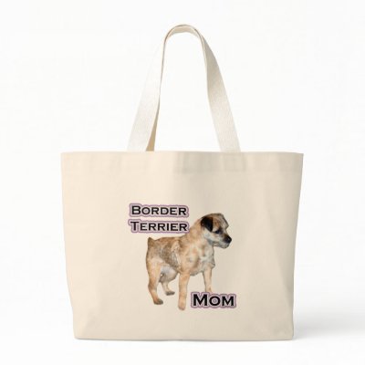 Border Terrier Mom 4 Canvas Bag by GreyWolfCreation