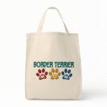 BORDER TERRIER MOM Paw Print 1 bags