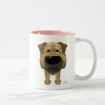 Border Terrier Valentines Mug