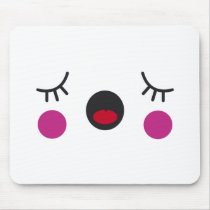 Bored Face Mouse Pads