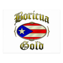Boricua Gold Postcard