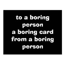 boring postcard