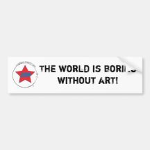 Boring World Bumper Sticker