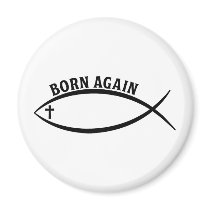 Born Again Refrigerator Magnets