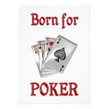 Born for Poker Custom Announcements