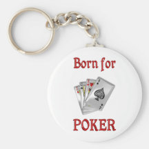 Born for Poker Keychain