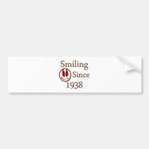 Born in 1938 bumper stickers