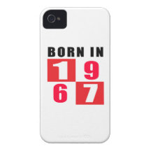 Born In 1967 Birthday Designs Case-Mate iPhone 4 Cases