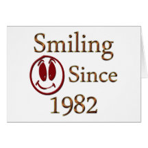 Born in 1982 greeting card