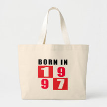 Born In 1997 Birthday Designs Canvas Bag